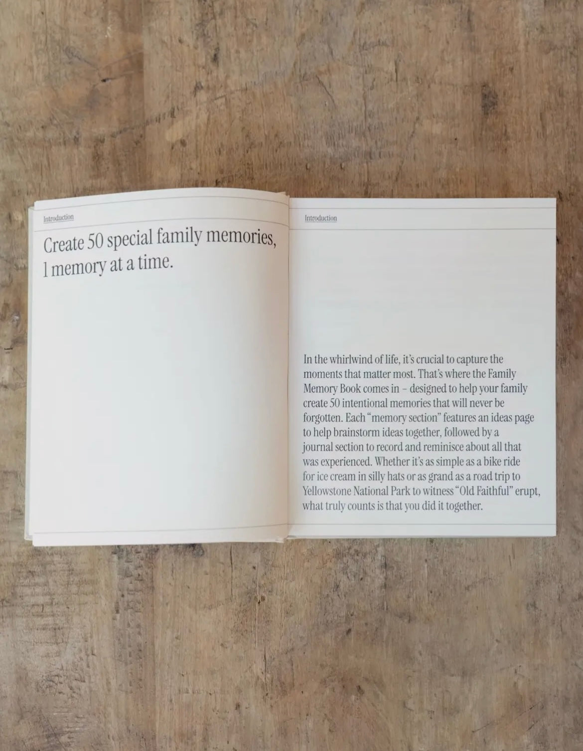 Family Memory Book: 50 Memories Made Together