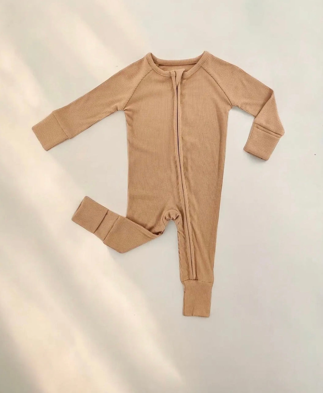 Almond Ribbed Sleeper