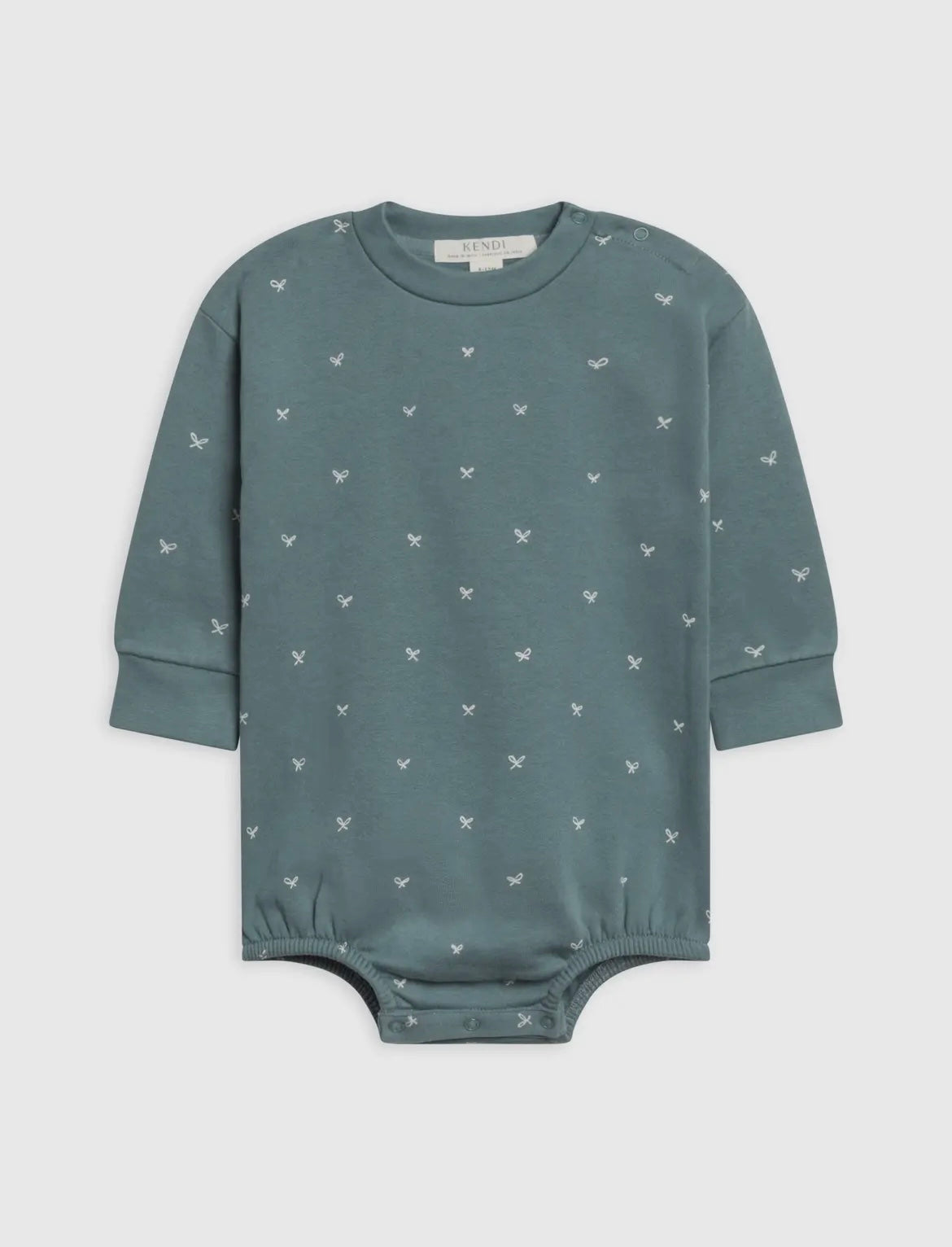 Jamie Fleece Bubble - Teal/Bow
