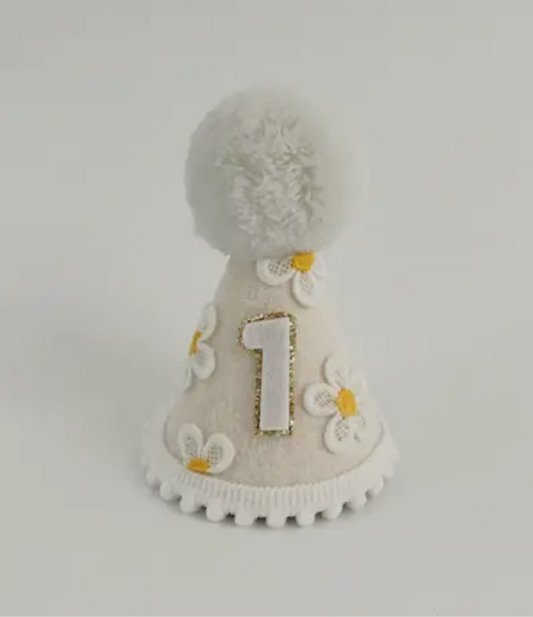 PREORDER– Neutral Daisy Party Hat