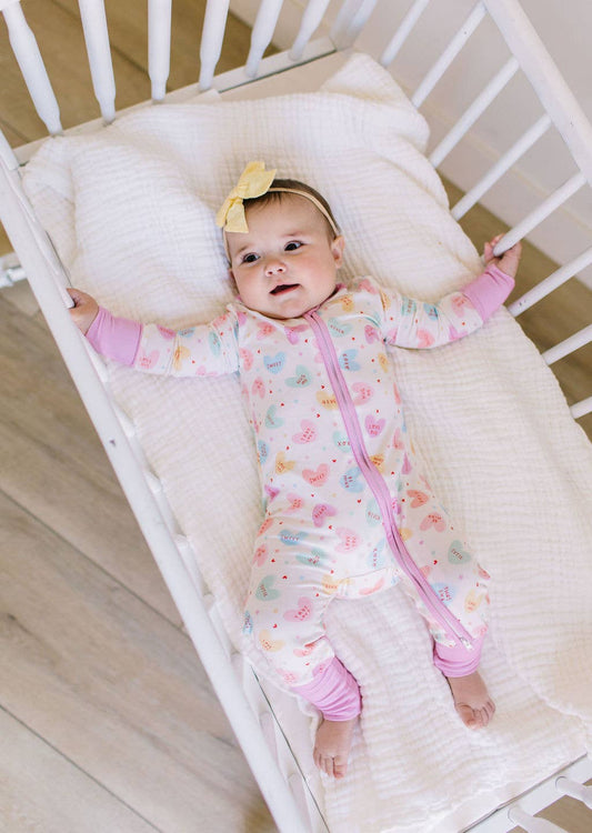 Zippy Bamboo Baby PJ in Candy Heart: 2T