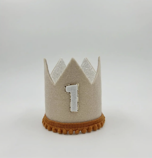 PREORDER– Beige & Rust Party Crown