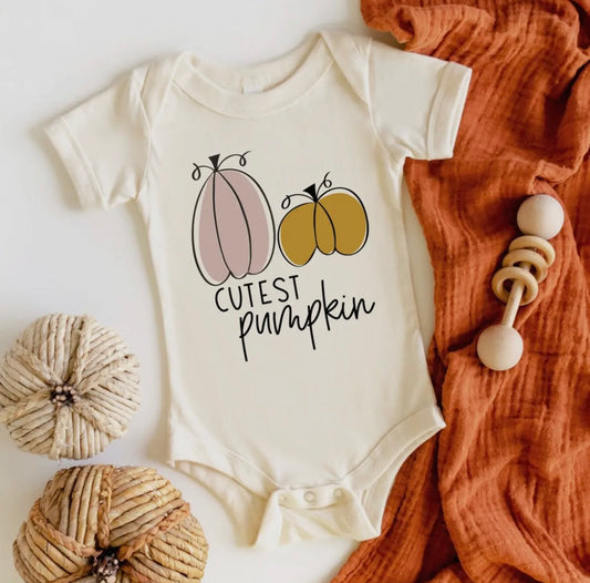 Cutest Pumpkin Graphic Onesie