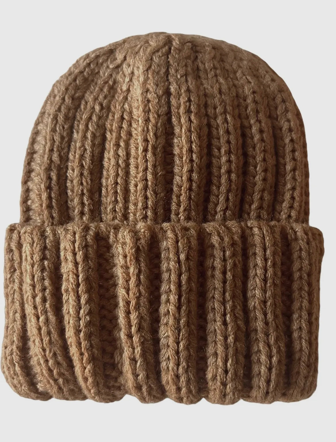 Chunky Knit Brown Hat