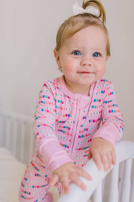 Zippy Bamboo Baby PJ in Besties: 12/18m