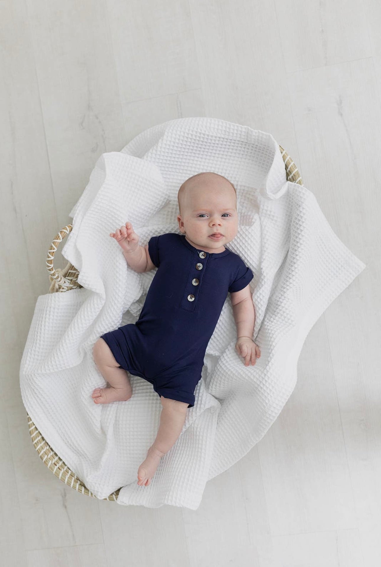 Bamboo Romper - Navy