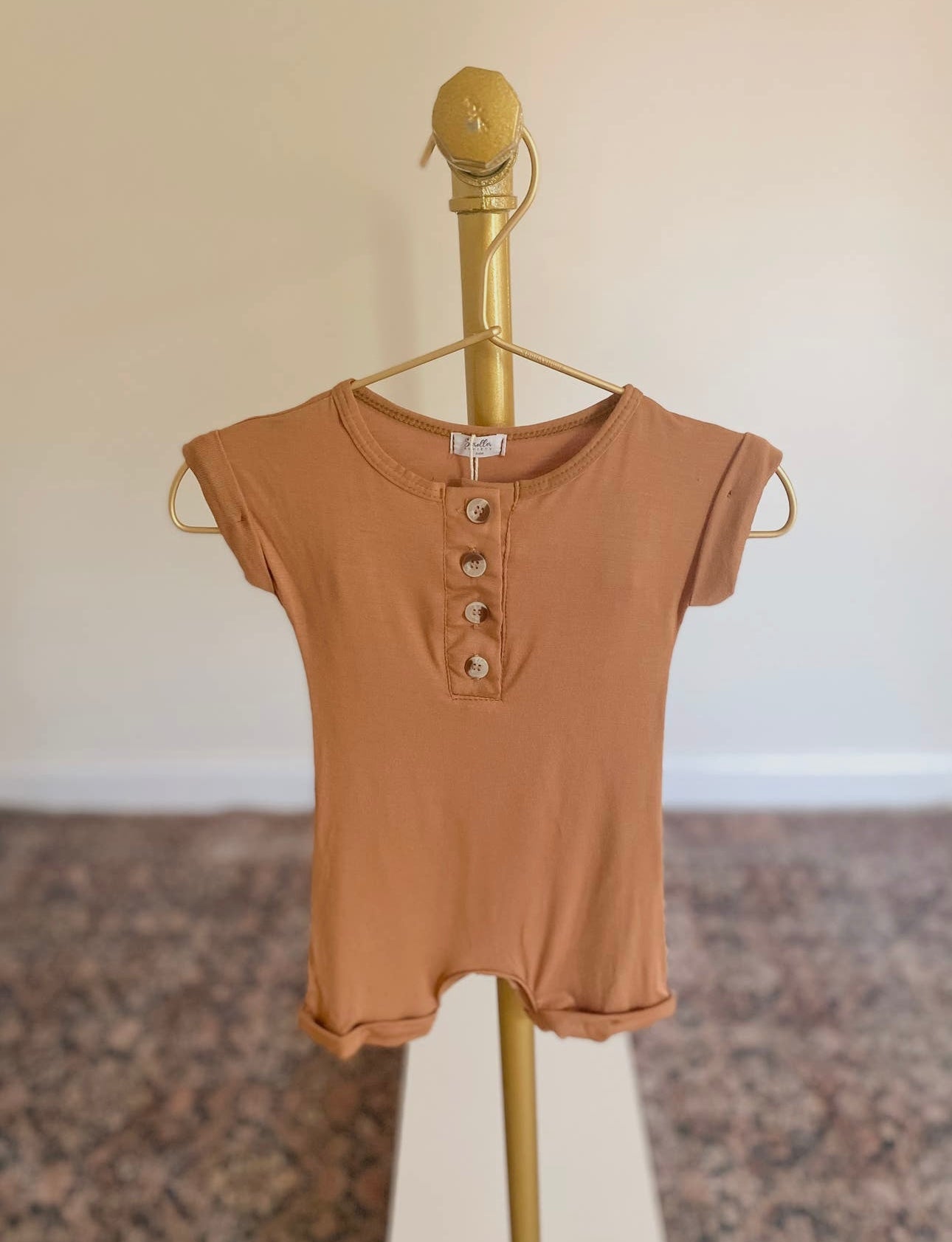 Bamboo Romper - Camel