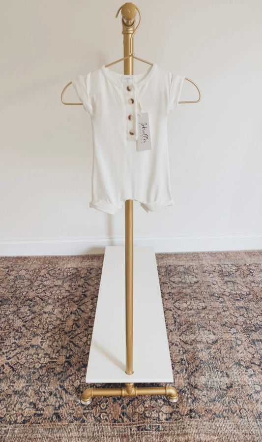 Bamboo Romper - Ivory